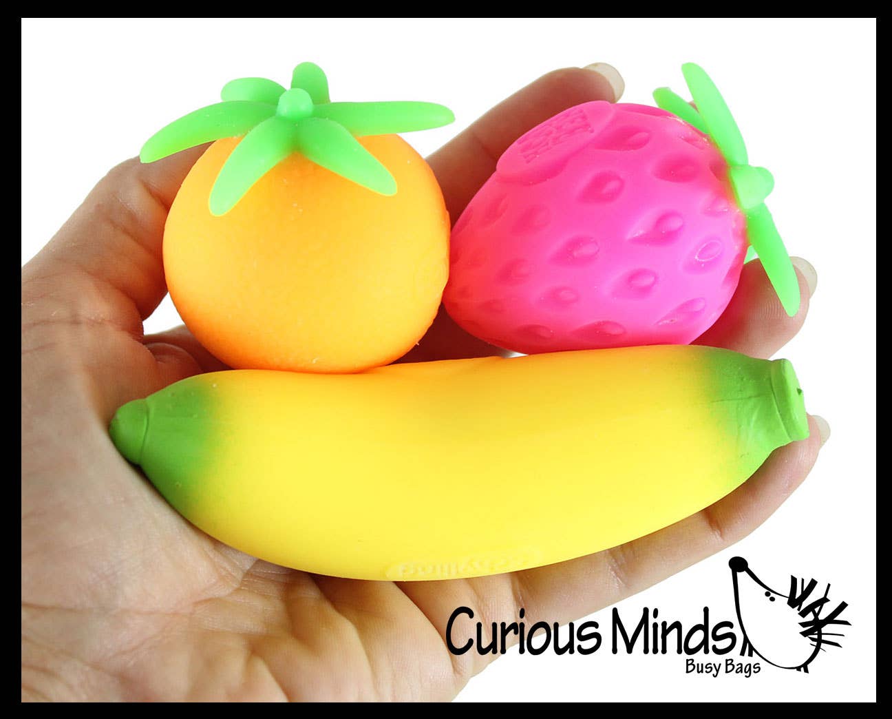 Curious Minds Toys - 1 BOX Nee Doh Fruit Basket Soft Fluff- Filled Squeeze Stress