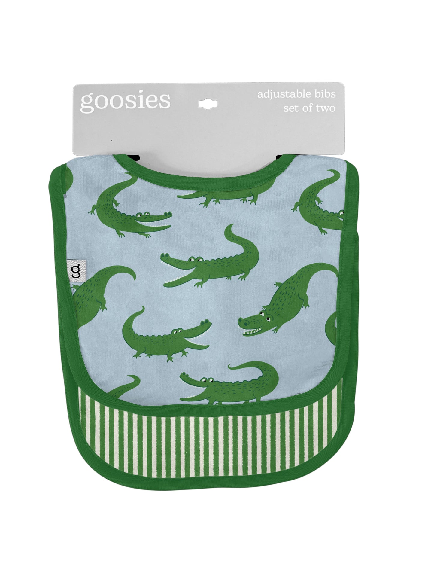 Goosies - Blue Alligators Bib Set