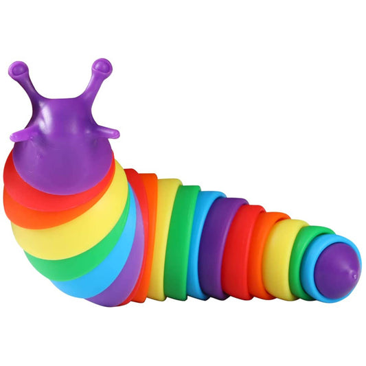 JSBlueRidge Toys - Colorful Sensory Slug Fidget Kids Toys in Bulk