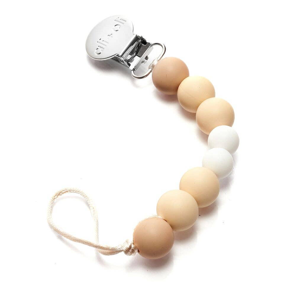 Ali+Oli - Ali+Oli Silicone Pacifier Clip (Natural)