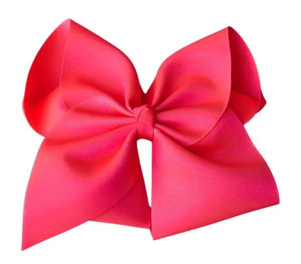 The Solid Bow - 6 inch Solid Grosgrain Bow/Alligator Clip: Yellow / 6 Inch