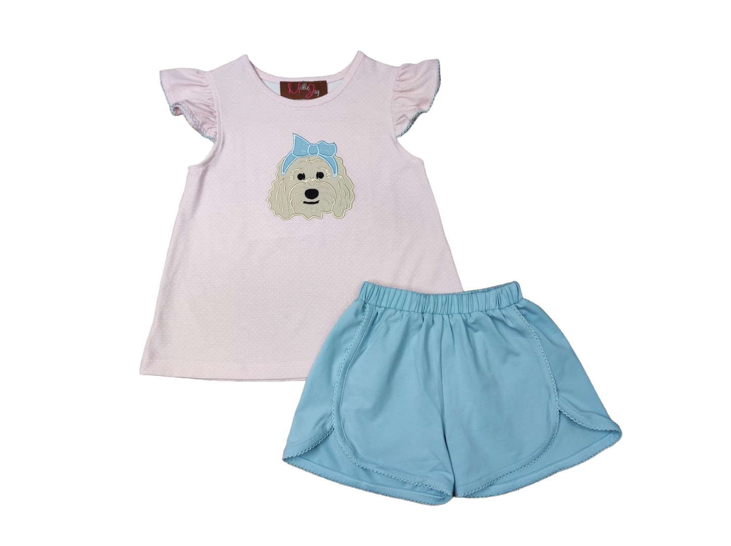 Millie Jay - Dolly the Doodle A/S Short Set: 3T