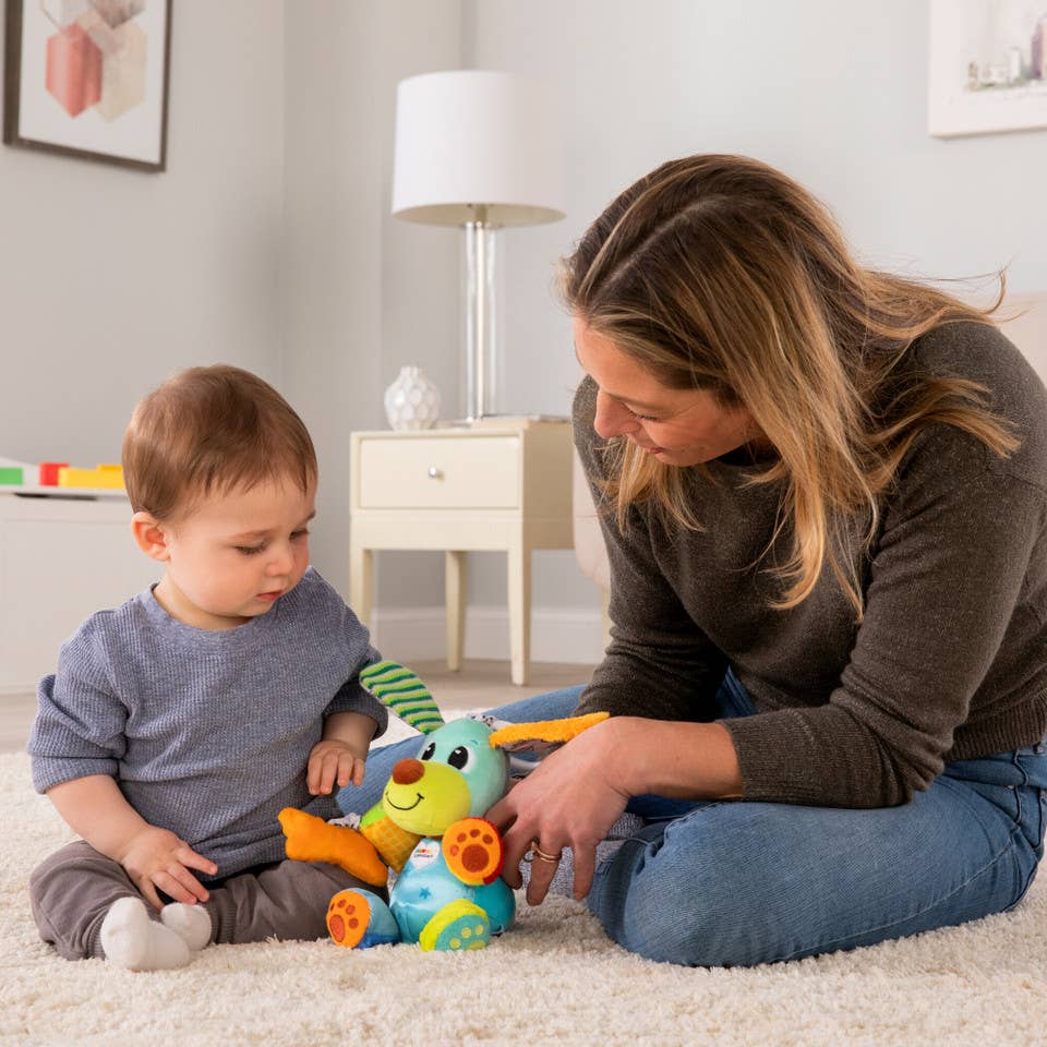 Fat Brain Toy Co. - Lamaze Pupsqueak Clip & Go Stroller Toy