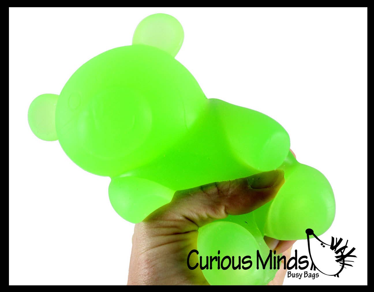 Curious Minds Toys - 1 Soft Large Mochi Gummy Bear - Large Squishy Sensory Fidget