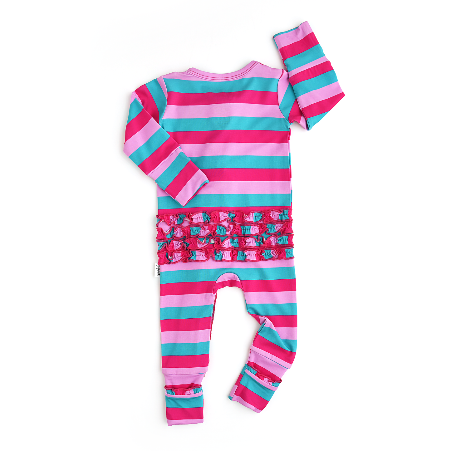 Gigi and Max - Maddie Stripe Ruffle Zip Bamboo