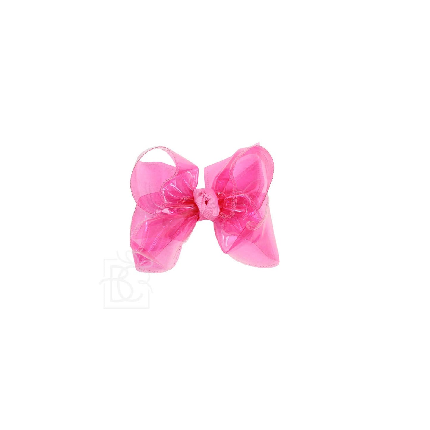 Beyond Creations, LLC - WATERPROOF BOW ON CLIP: 4" Med/Lg - 1.5" Ribbon on Alligator Clip / PINK