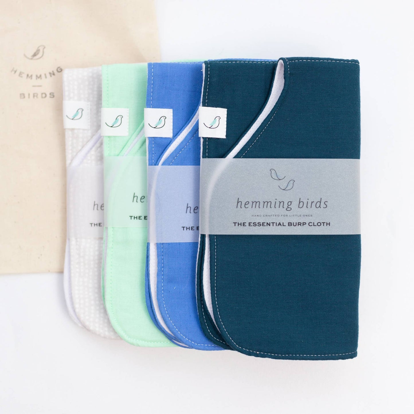 Hemming Birds - The Essential Burp Cloth - Sky