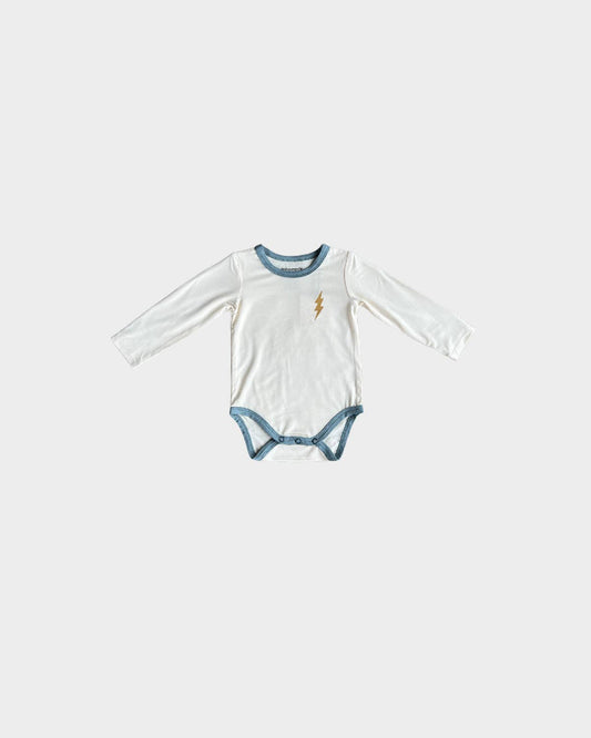 babysprouts- Baby Long Sleeve Bodysuit Bolt