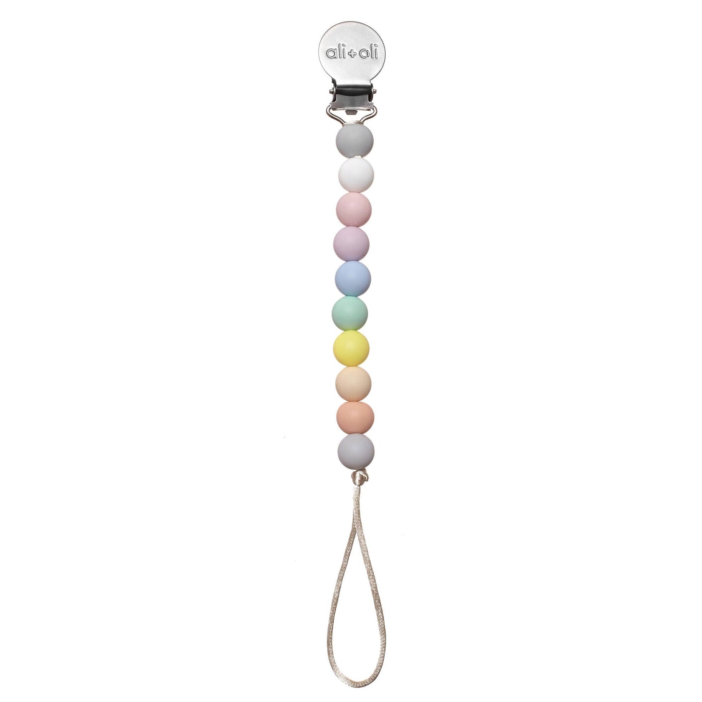 Ali+Oli - Ali+Oli Silicone Pacifier Clip (Multi-Pastel)