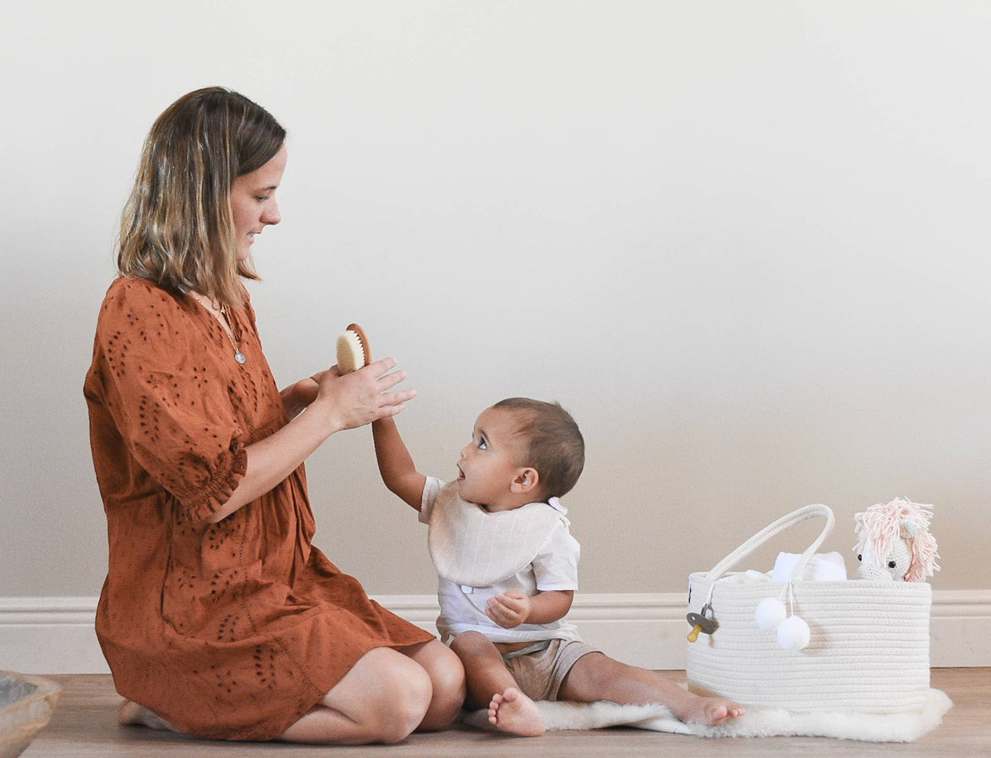 Fephas - Rope Diaper Caddy/ Beige