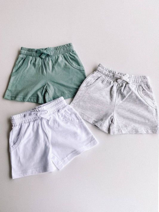 Dusty green Essential Drawstring shorts