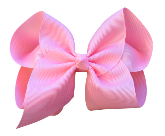 The Solid Bow - 4 inch Solid Grosgrain Bow: Pink / 4 Inch