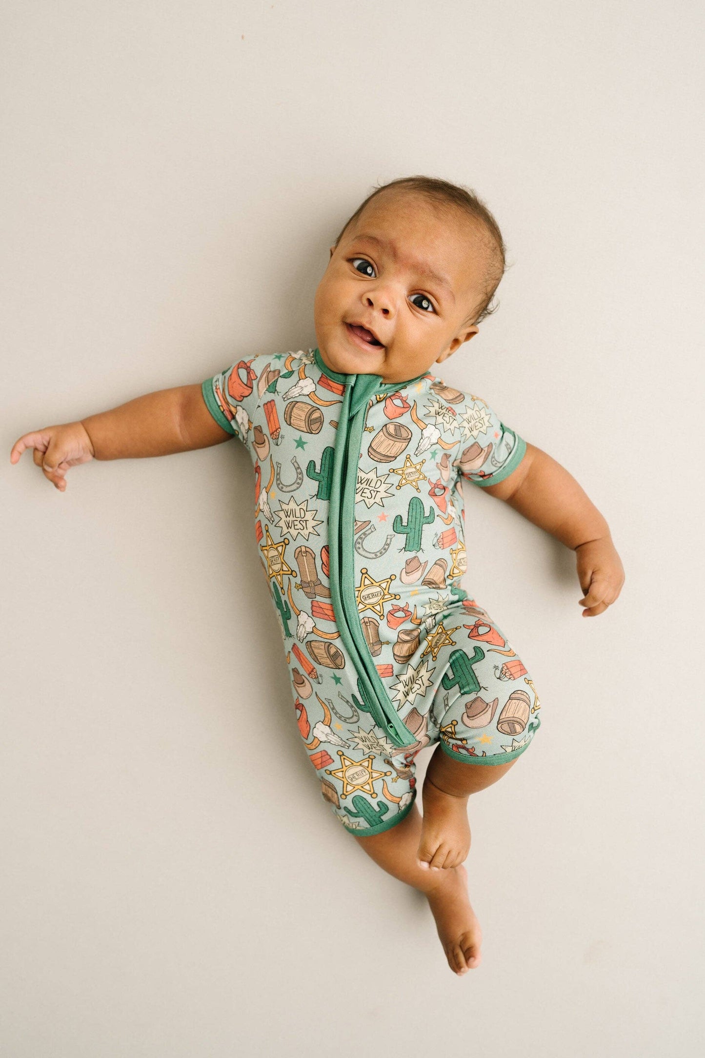 Little One Shop - Western Bamboo Short Romper