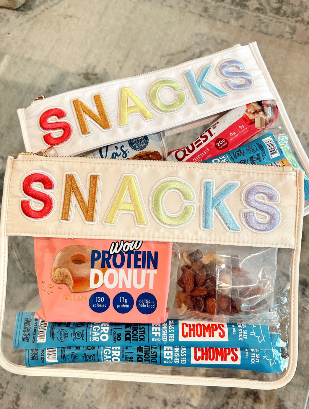 Snacks Clear Pouch