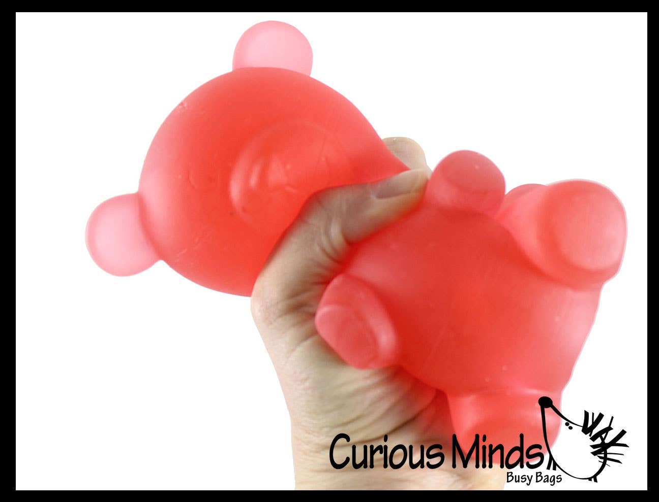 Curious Minds Toys - 1 Soft Large Mochi Gummy Bear - Large Squishy Sensory Fidget