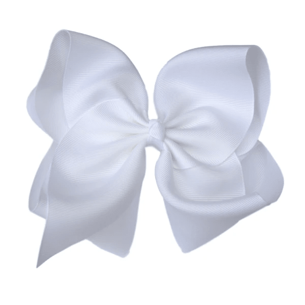 The Solid Bow - 6 inch Solid Grosgrain Bow/Alligator Clip: Yellow / 6 Inch