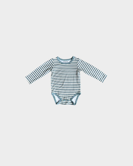 babysprouts-Baby Long Sleeve Bodysuit-Storm Stripe