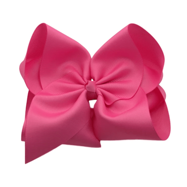 The Solid Bow - 6 inch Solid Grosgrain Bow/Alligator Clip: Yellow / 6 Inch