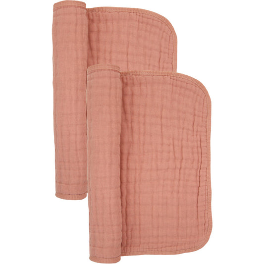 Cloud Muslin Burp Cloth 2 Pack-Rose