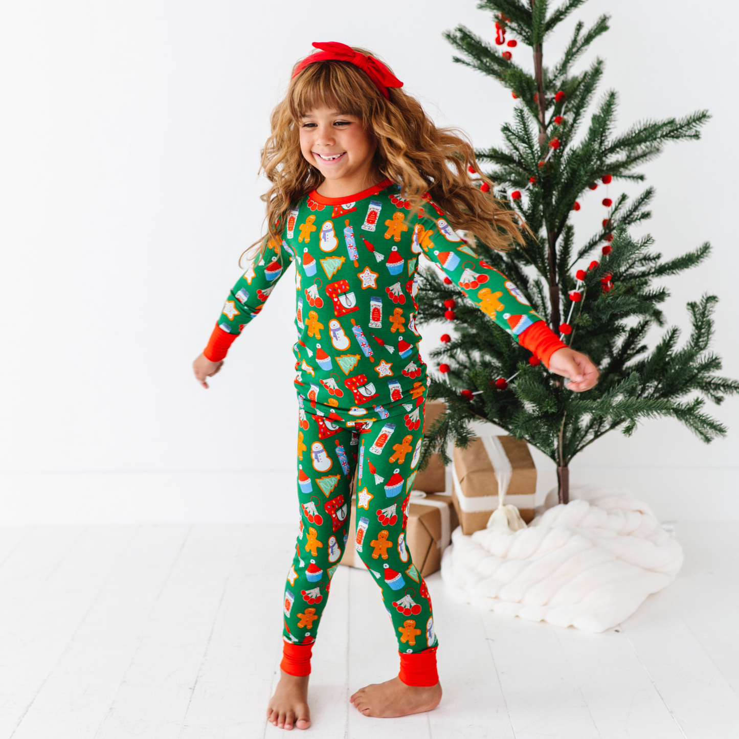 Kiki Lulu Baking Christmas Cheer Kids Pajamas