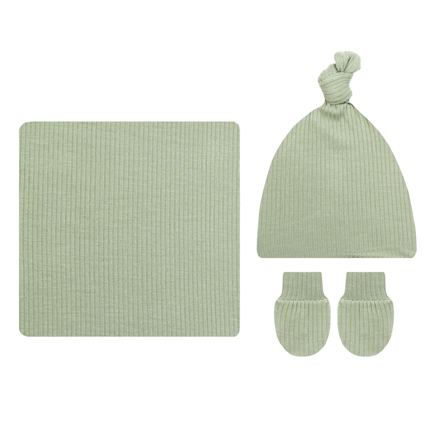 LOU LOU Ellis Ribbed Newborn Hat Bundle