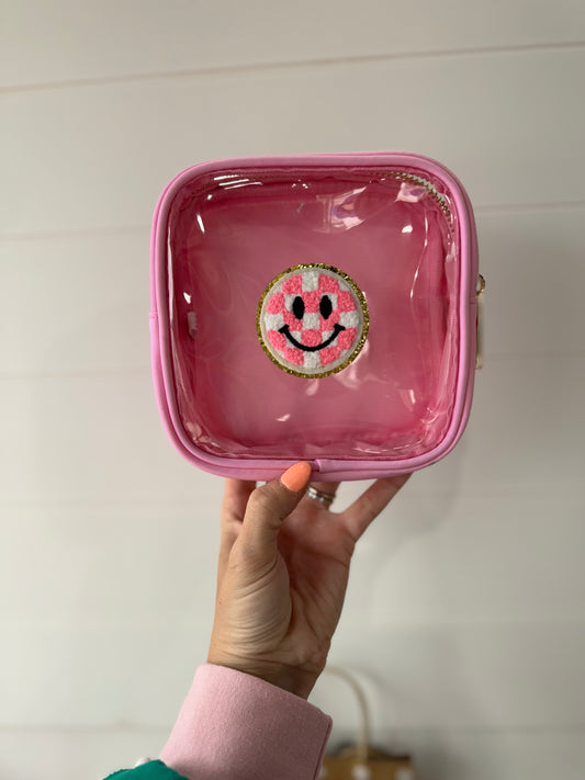 Pink Smiley Pouch