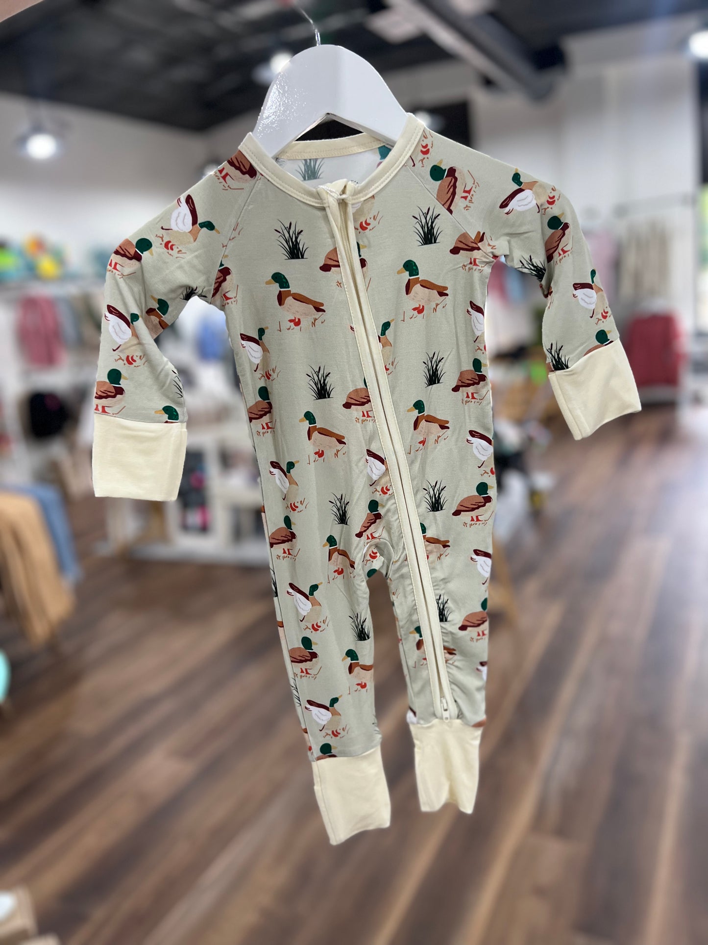 Down South Zippy Duck Romper