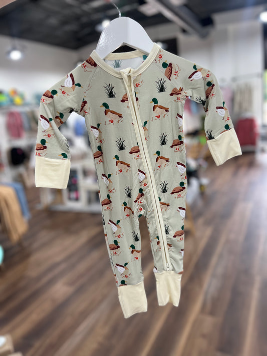 Down South Zippy Duck Romper