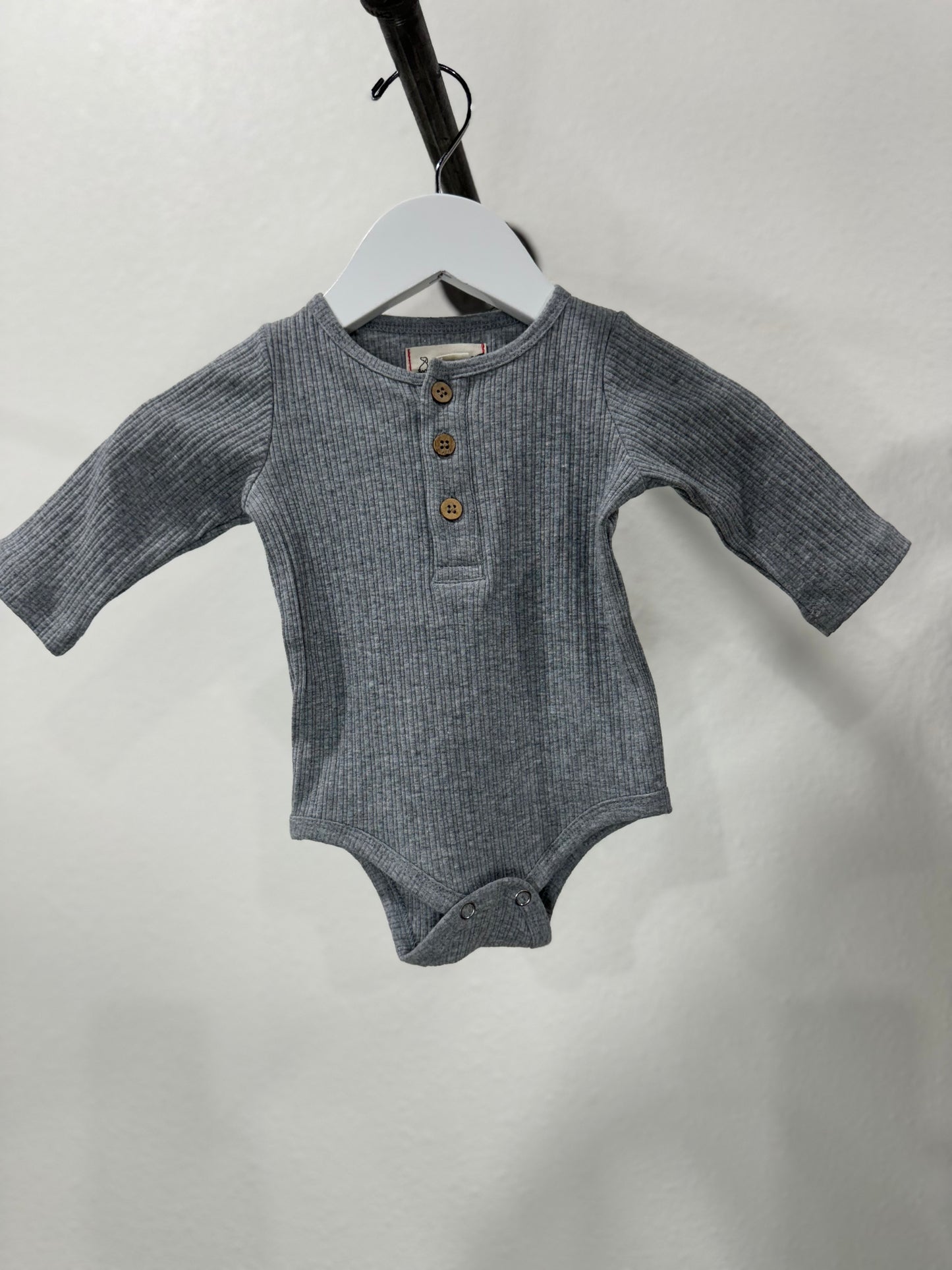 Grey Rib AYNOR onesie