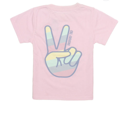 Properly Tied Girls Peace Sign Rose