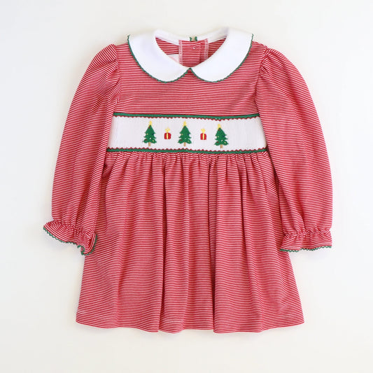 Christmas Tree Collared Dress