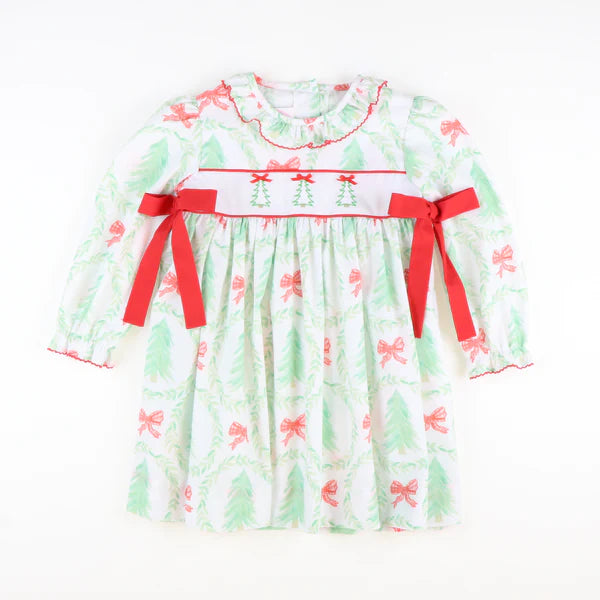 Bows & Christmas Trees Dress