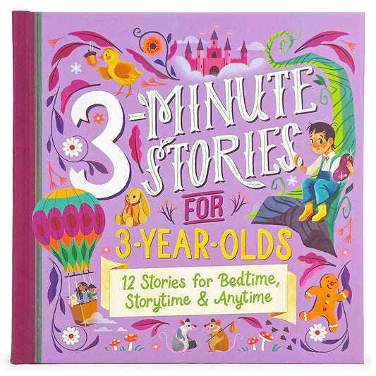 Cottage Door Press - 3-Minute Stories for 3-Year-Olds Story Book