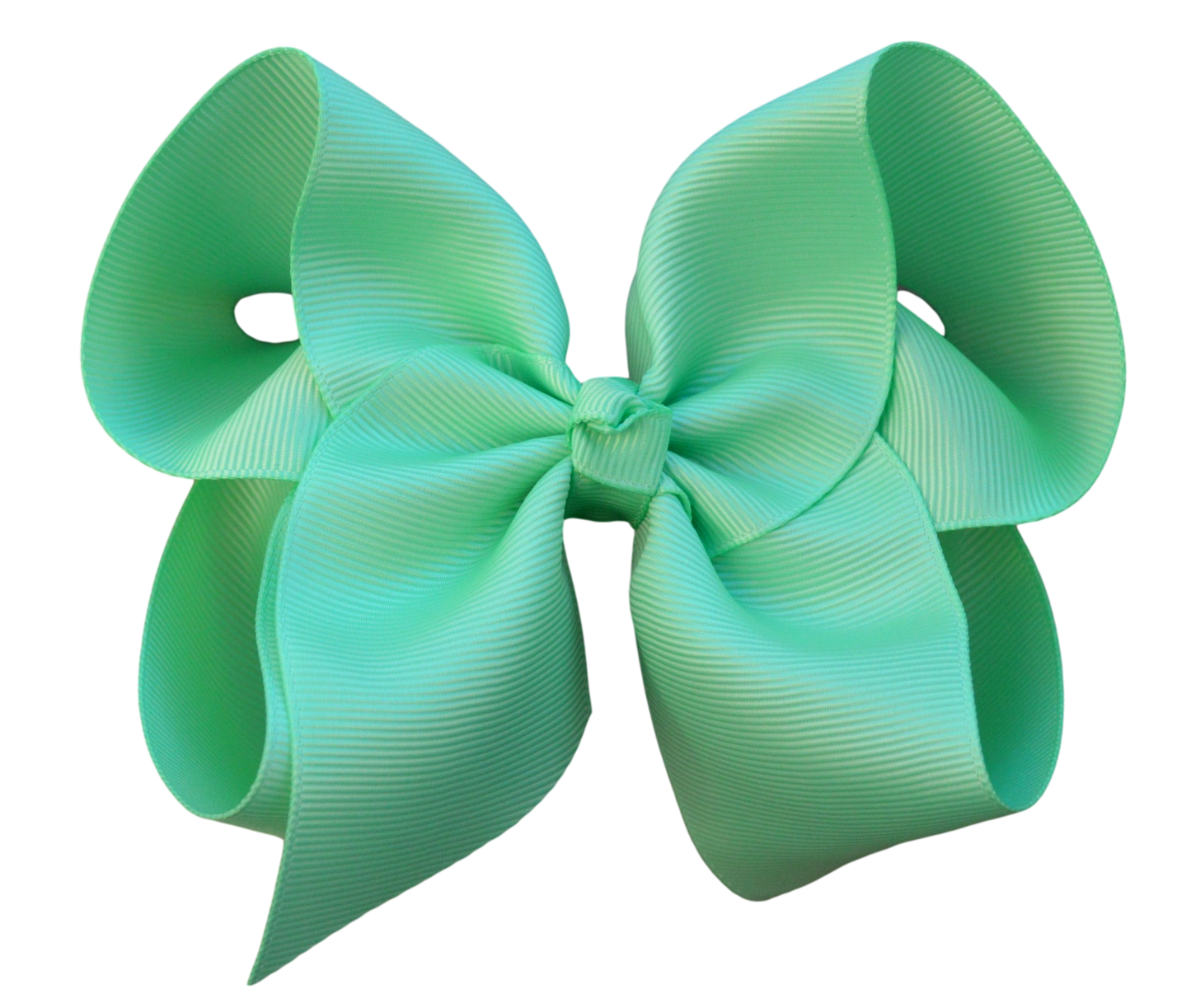 The Solid Bow - 5 inch (1.5 inch Ribbon Width) Solid Grosgrain Bow: Jade / 5 inch (ribbon width 1.5"