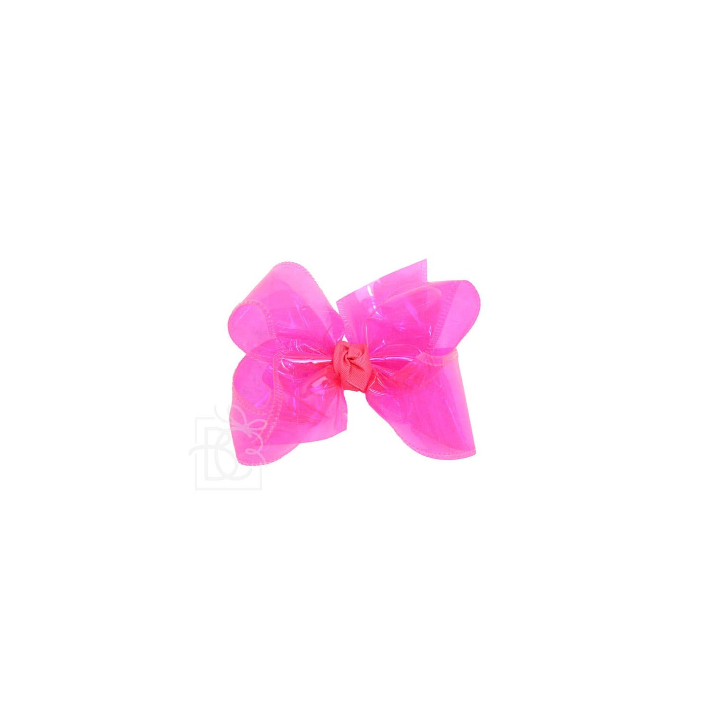 Beyond Creations, LLC - WATERPROOF BOW ON CLIP: 4" Med/Lg - 1.5" Ribbon on Alligator Clip / PINK