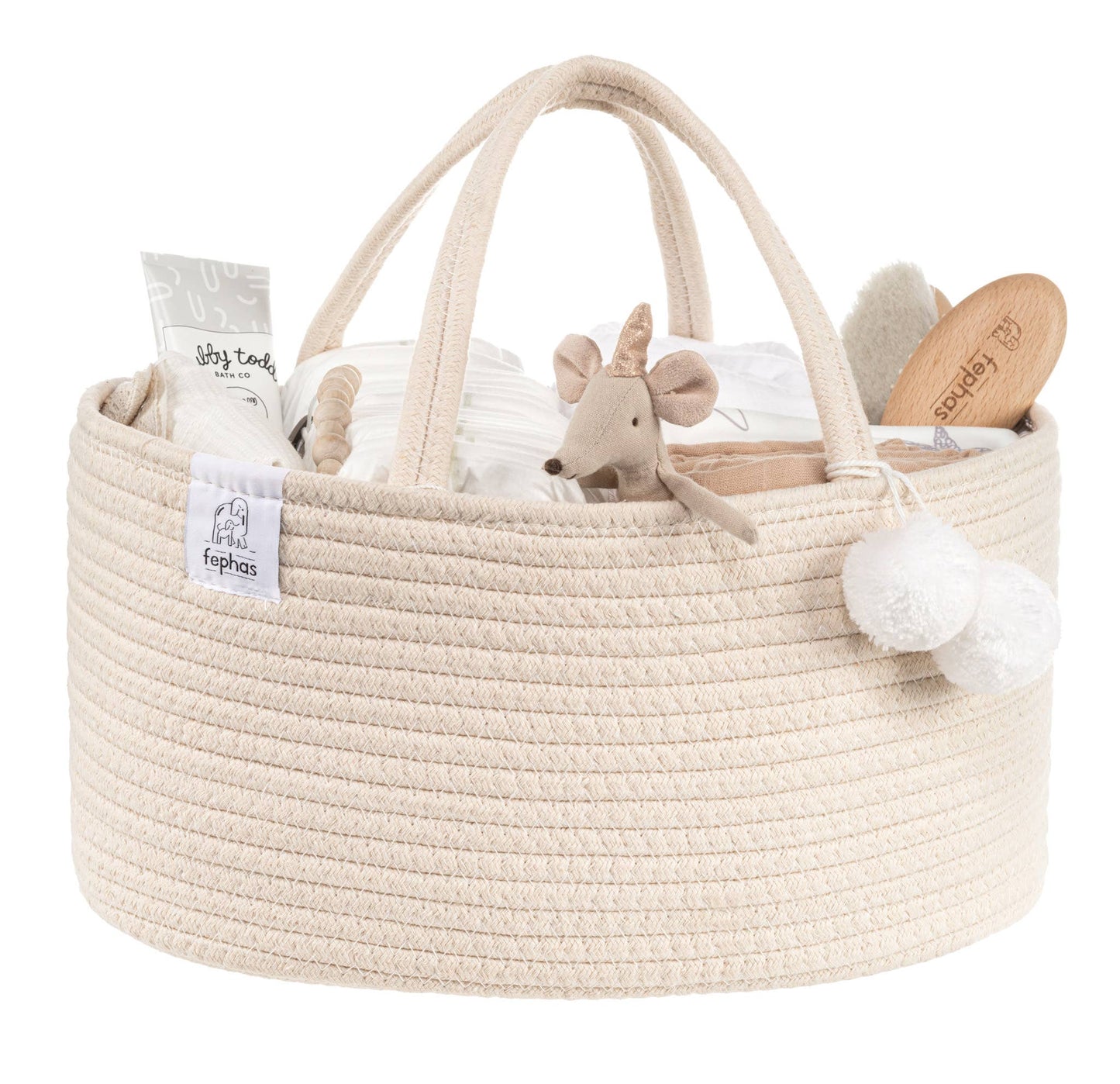 Fephas - Rope Diaper Caddy/ Beige