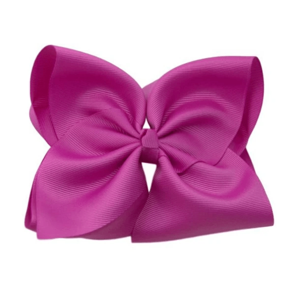 The Solid Bow - 6 inch Solid Grosgrain Bow/Alligator Clip: Yellow / 6 Inch