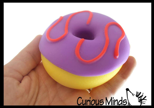 Curious Minds Toys - 1 Donut Nee Doh Soft Squeeze Stress Ball