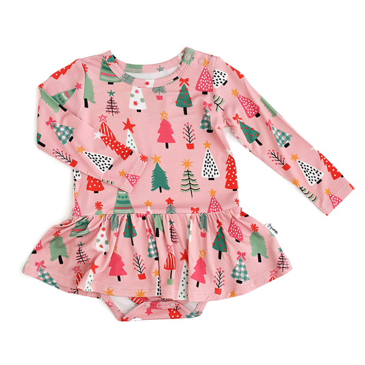 Noelle Pink Trees Tutu Bamboo Christmas