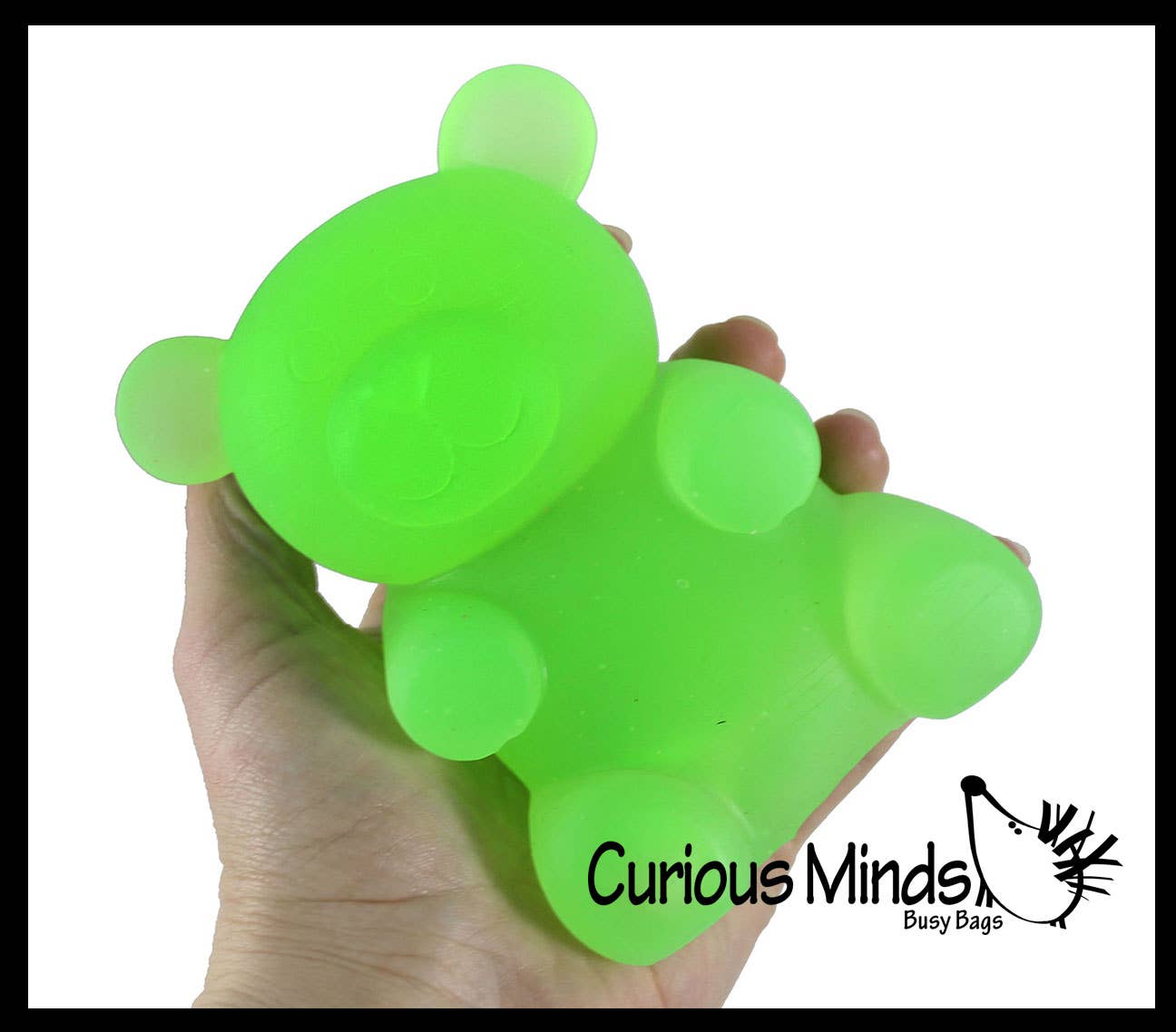 Curious Minds Toys - 1 Soft Large Mochi Gummy Bear - Large Squishy Sensory Fidget