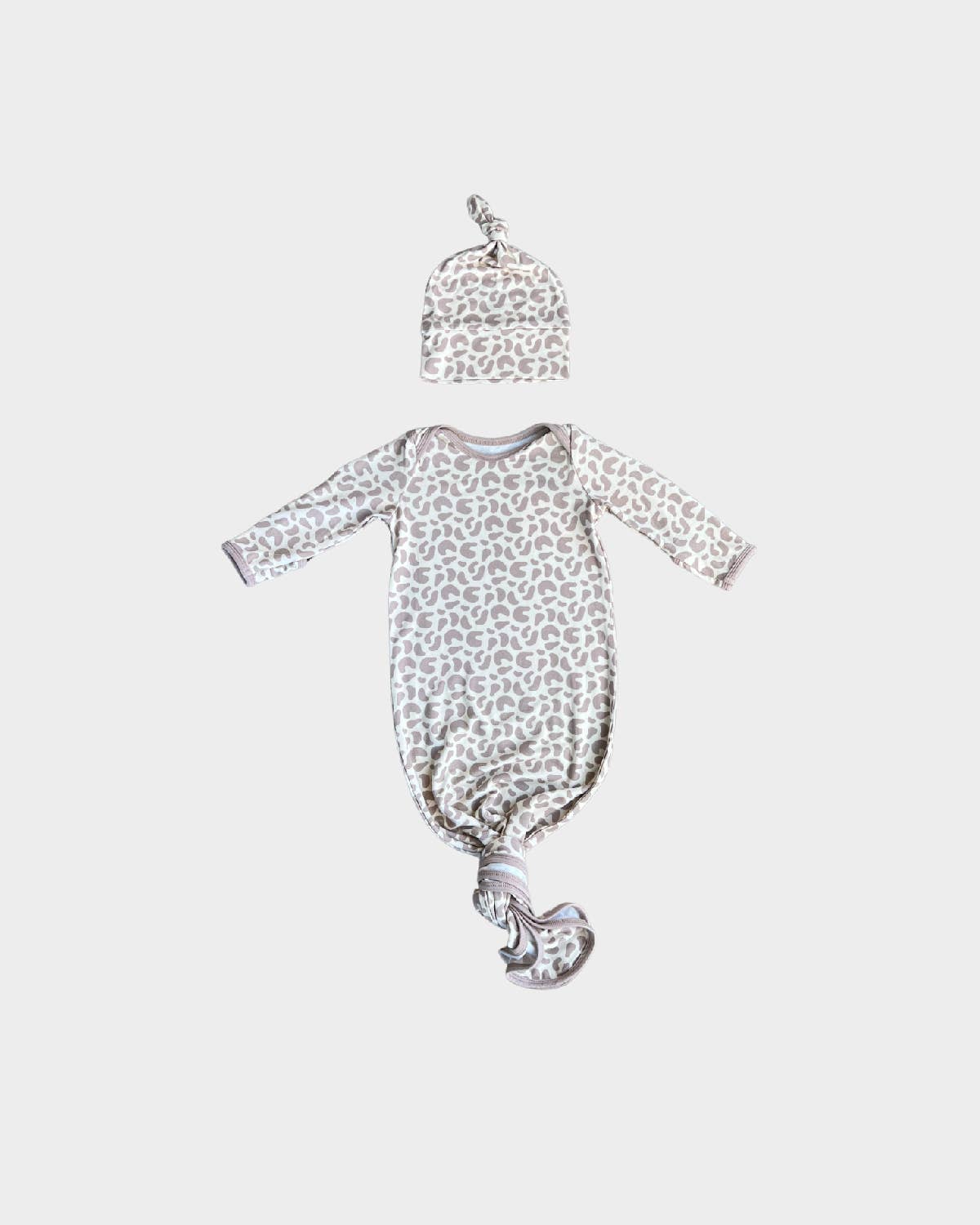 babysprouts clothing company - F24 D1: Knotted Sleeper Set: NB / Checkered in Storm