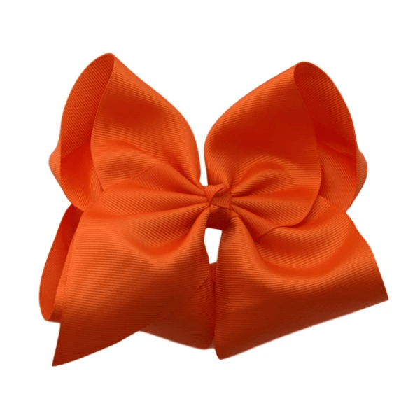 The Solid Bow - 6 inch Solid Grosgrain Bow/Alligator Clip: Yellow / 6 Inch