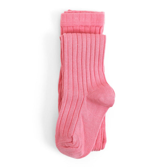 Little Stocking Co. - Ribbed Knit Tights - Pink Pearl: 3-4 YEARS