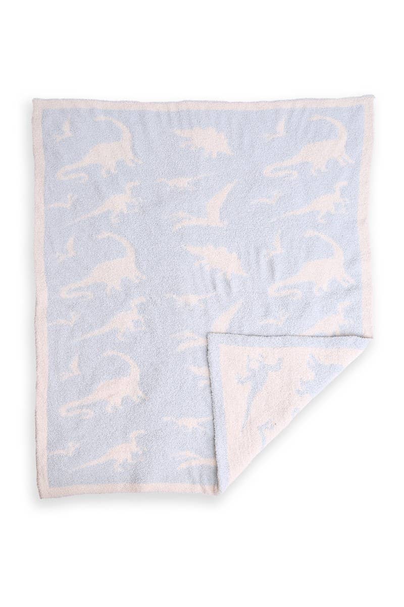 Fashion City - DINOSAUR Print Kids Luxury Soft Throw Blanket: DINOSAUR / ONE SIZE