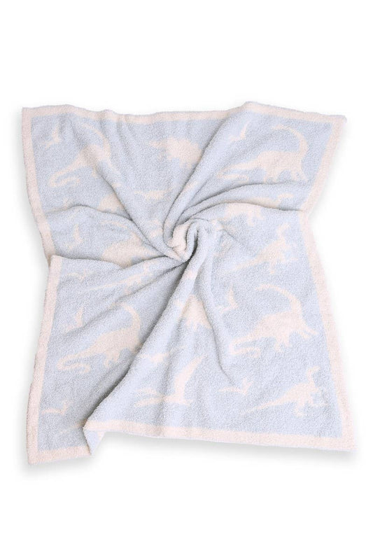 Fashion City - DINOSAUR Print Kids Luxury Soft Throw Blanket: DINOSAUR / ONE SIZE