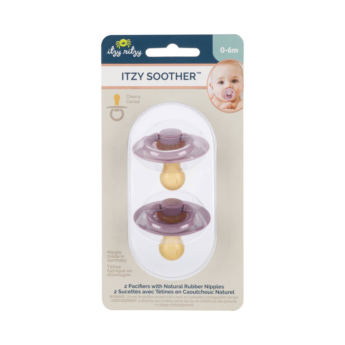 Itzy Ritzy - *SALE* Itzy Soother™ Natural Rubber Paci Sets: Orchid + Lilac