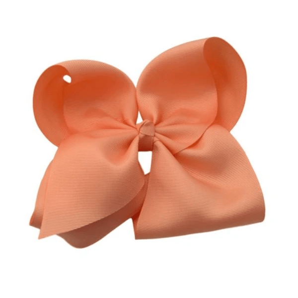 The Solid Bow - 6 inch Solid Grosgrain Bow/Alligator Clip: Yellow / 6 Inch