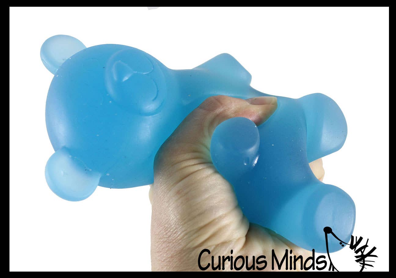 Curious Minds Toys - 1 Soft Large Mochi Gummy Bear - Large Squishy Sensory Fidget