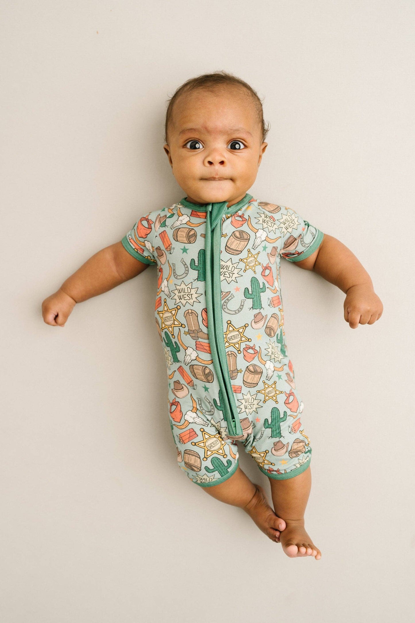 Little One Shop - Western Bamboo Short Romper