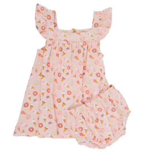 Sweet Bamboo - Ruffle Dress with Bloomer - Sweetie